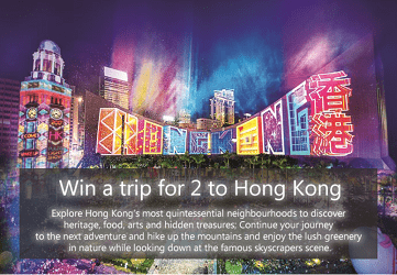 Hong Kong Contests for Canada Trip Giveaways