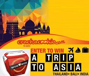 Wok Box Contest: Enter CrackACookie.com Pin Codes & Win Trip to Asia