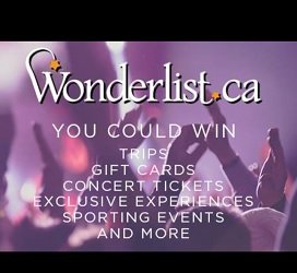 Wonderlist.ca giveaways: win tons of exciting prizes