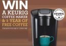 Keurig Canada Contest: Win Trip to NFL Game -Instagram