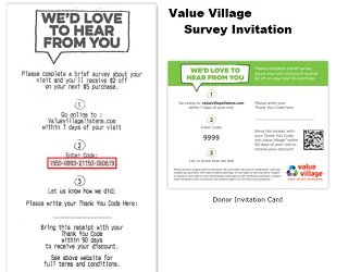 Value Villages listens survey