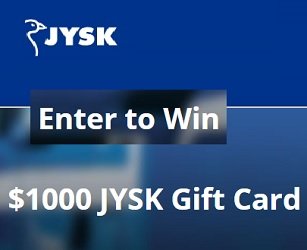 JYSK Gift Card Giveaways Monthly