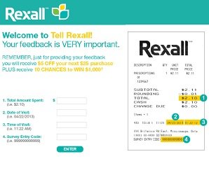 Tell Rexall Ca: Enter Survey to Win $500 & $5 Coupon