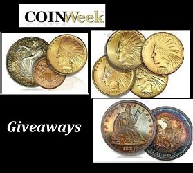 Coinweek Giveaways: Win Weekly Coin Prizes