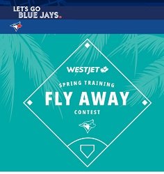 Blue Jays WestJet Spring Training Fly Away Giveaway at www.bluejays.com/westjetcontest