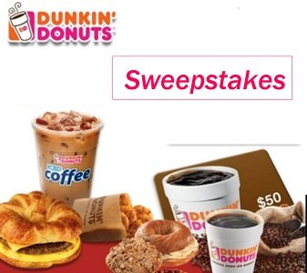 Dunkin Donuts Sweepstakes and #giveaways  Win #DD prizes and #dunkindonuts gift cards 