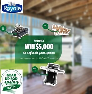 Royale.ca Contest: Refresh Your Place & Win $5,500  Spring Prize Pack