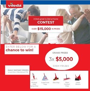 Win a Vileda Canada Feel At Home prizes
