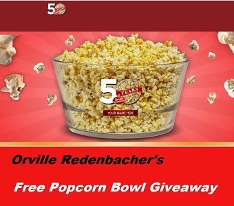 Orville Giveaway: Get Orville50.com Popcorn Bowls