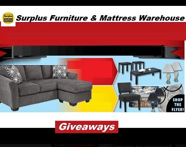 Surplus Furniture Canada Contest Win free mattress and furniture prizes