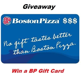 Boston Pizza Contest: Win free Dining Gift Cards