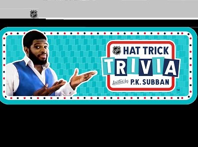 NHL Hat Trick Trivia Game with P.K. Subban Giveaway