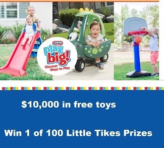 Familyjr.ca ENTER TO WIN 1 of 100 LITTLE TIKES PRIZE PACKS. Over $10,000 worth of toys to be won!
