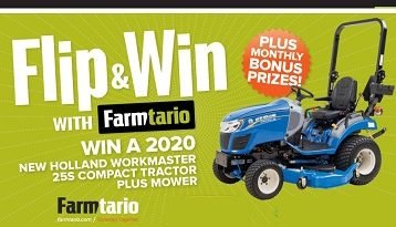 Farmtario Flip and Win Contest at www.flipandwinwithfarmtario.com.