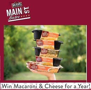 Main ST Bistro Sweepstakes Macaroni And Cheese Giveaway enter at www.mainstbistro.com/macaroniandcheese