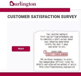 Burlington Feedback. Take the 2020 Customer Survey Giveaway at www.burlingtonfeedback.com and enter to win a $1,000 cash prize