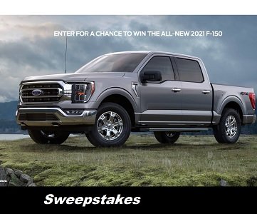 ord Sweepstakes: Win F-150 Truck at f150drive.com 