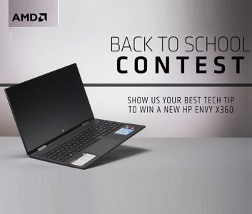 AMD Sweepstakes: Back To School Win HP & Acer Laptop
