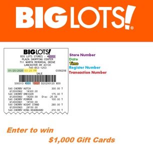 www.Biglots.com/survey. Big Lots Store Experience Survey. Share your shopping feedback and enter to win a $1,000 Big Lots gift card prize