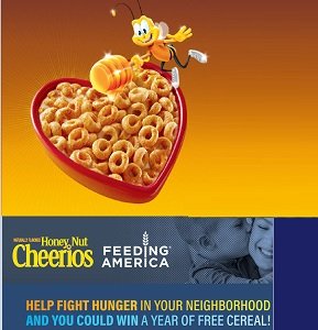 Cheerios Sweepstakes: 2020 Honey Nut Cheerios Donation & Sweepstakes 