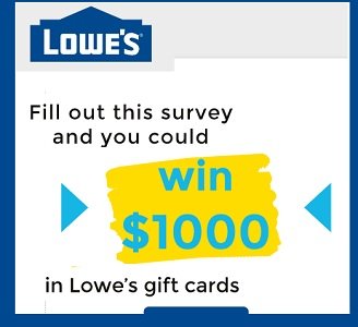 Lowe’s Opinion Contest  Customer Satisfaction Survey at lowesopinion.ca