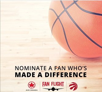 NBA Contest: Air Canada Fan Flight & Toronto Raptors Ticket Giveaway
