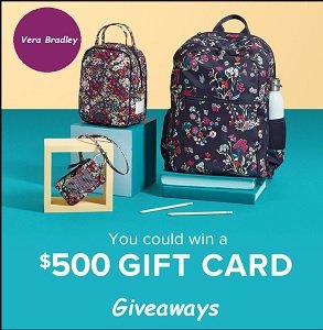 Vera Bradley Sweepstakes and gift card giveaways