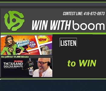 boom 973 Contests, win gift cards and more