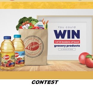 Graves Apple Juice Contest 2020 Win a Grocery of Local Products Giveaway