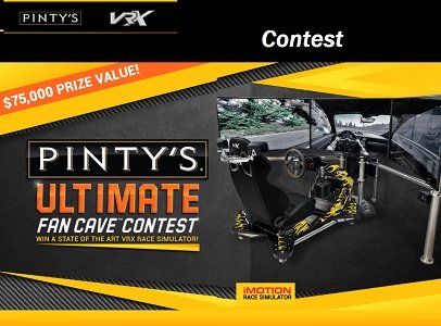 www.pintysfancave.com.Pintys Fan Cave contest. win Art VRX race simulator prize!
