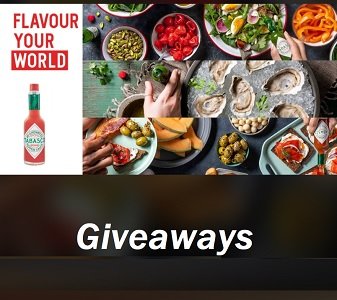Tabasco Canada Contests new Tabascosauce.ca  Giveaway