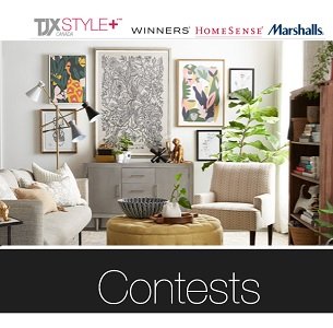 TJX Canada STYLE+ Contests Winners, Marshalls and HomeSense shopping spree Giveaway