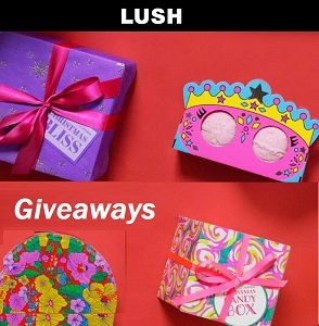 Lush Cosmetics Sweepstakes for US & Canada  Giveaways