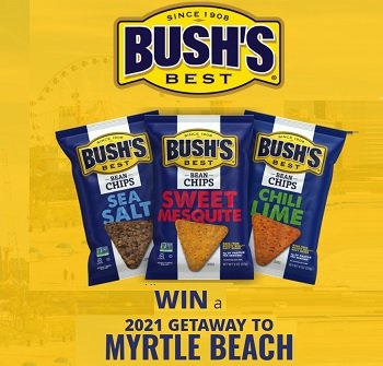 Bush's Beans Sweepstakes 2020 Myrtle Beach Getaway