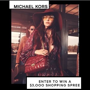 Michael Kors Canada Contest Michaelkors.ca/sweepstakes Shopping Spree  giveaway