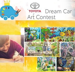  www.toyota.ca/dreamcarartcontest. Toyota Dream Car Art Contest.  to win prizes