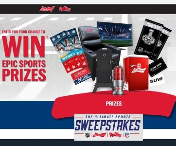 Budweiser & Ruffles UltimateSportsSweeps Giveaway  Enter Pins to Win Trip to Super Bowl 