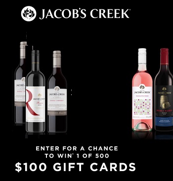 Jacobs Creek Contest CA: Win $100 Visa Gift Cards 