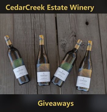 CedarCreek Estate Winery Contest win trip to Kelowna BC