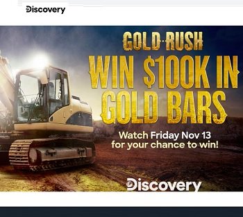 Discovery.com Gold Giveaway: Enter Code Word to Win $100,000