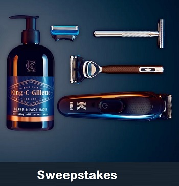 Gillette.com Sweepstakes: Win Razor Prizes and product giveaways