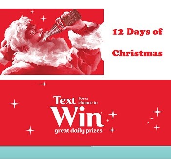 Walmart CA Coca Cola: Text To Win 12 Days Of Christmas Prizes