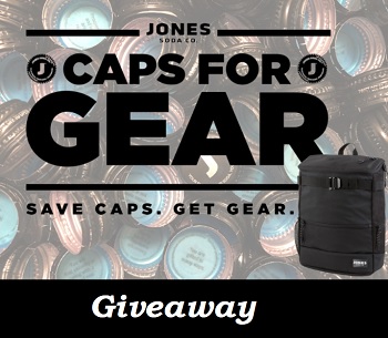 Jones Soda Capsforgear.com Giveaway: Collect Caps & Win Free Items