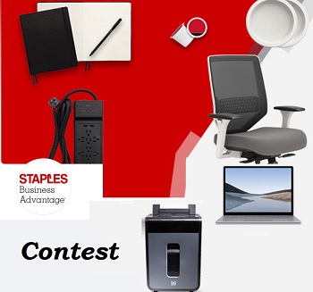 Staples Business Advantage has great contest like the current amazing Work from Home prize giveaway