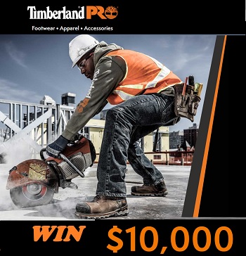 
Timberland PRO Contest Win $10,000 cash at www.dayinmyshoes.com