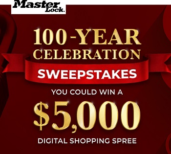 Master Lock Sweeps: Win Celebration Prizes - $5,000 Gift Cards