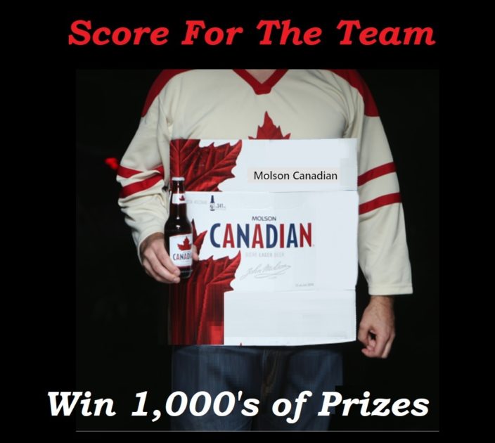 Molson Score for the team- Enter ScoreForYourTeam Contest  to Win Prizes