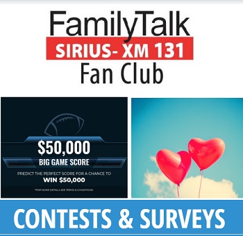 SiriusXM Family Talk Contest: Win $5,000 Big Game Score giveaway