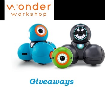 Wonder Workshop Sweepstakes for US and Canada.  Win Dash Robot  Accessories Pack,  Cue + Coach Success Pack