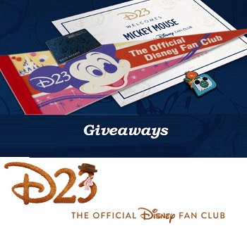 D23 Sweepstakes Disney Fan Club  Giveaway